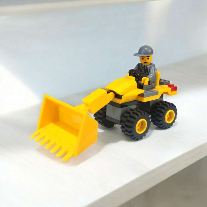 Mini Building Construction Digger Model Car  Realistic Die-Cast Vehicle Toy & Size: 13 x 8 x 5cm