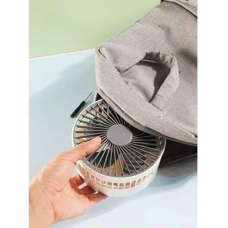 Pack of Two - Hangable & Foldable USB Mini Portable Fan - Green
