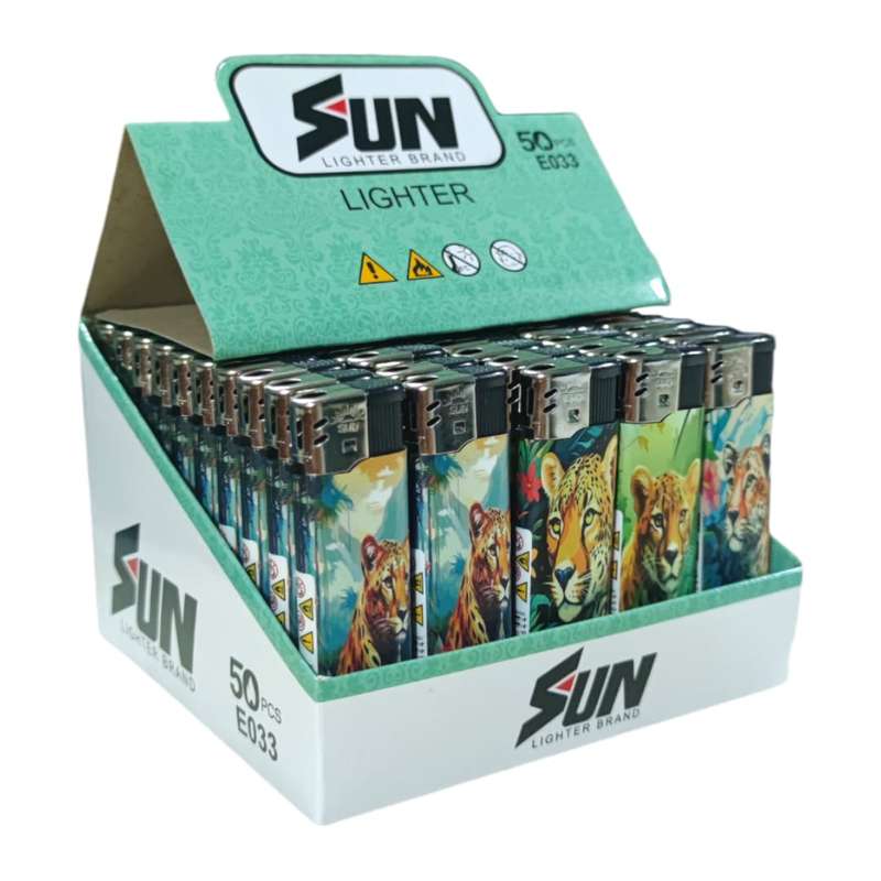 50pcs Per Box - Cigarette lighters Sun Lighter Sun|2008 Certifies Lighter F