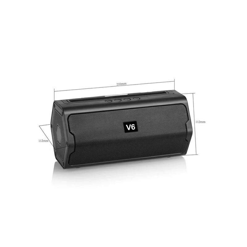 V6 Wireless Bluetooth Speaker with phone holder - portable outdoor