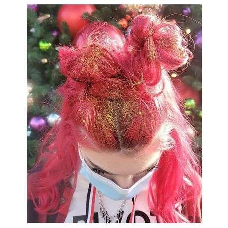 Temporary Glitter Hair Colour Spray 80g - Pack of Three - Pink