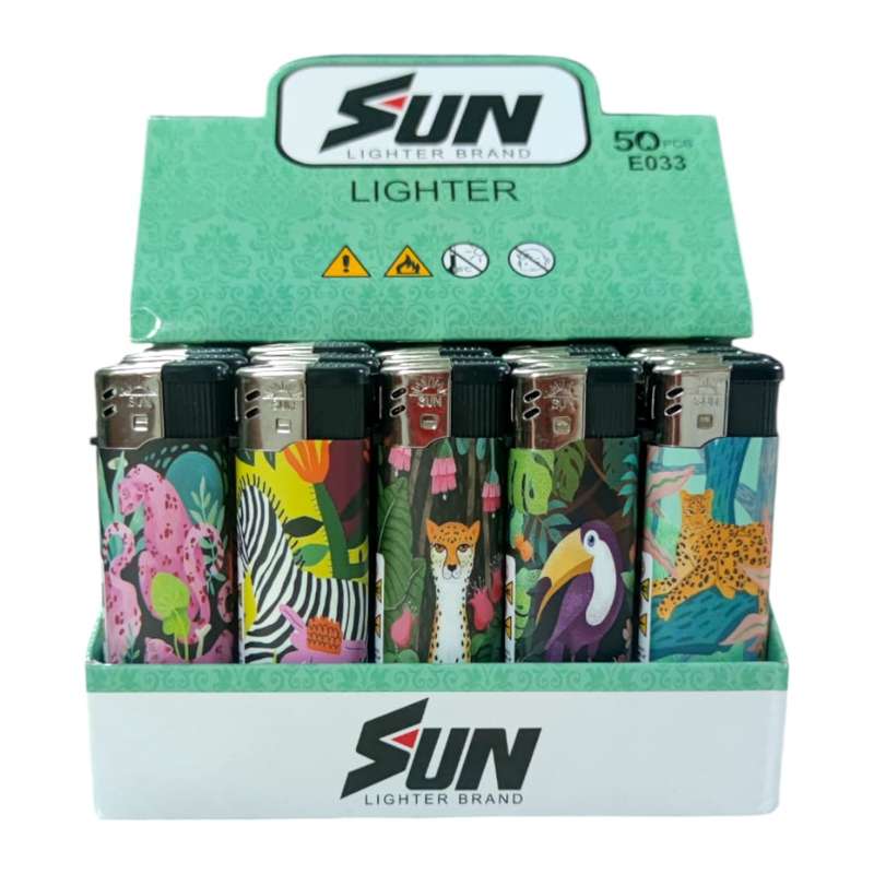 50pcs Per Box - Cigarette lighters Sun Lighter Sun|2008 Certifies Lighter E