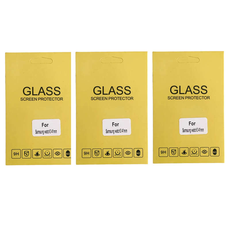 Screen Protector Tempered Glass For Samsung Galaxy Watch 3 41mm - Pack of Three