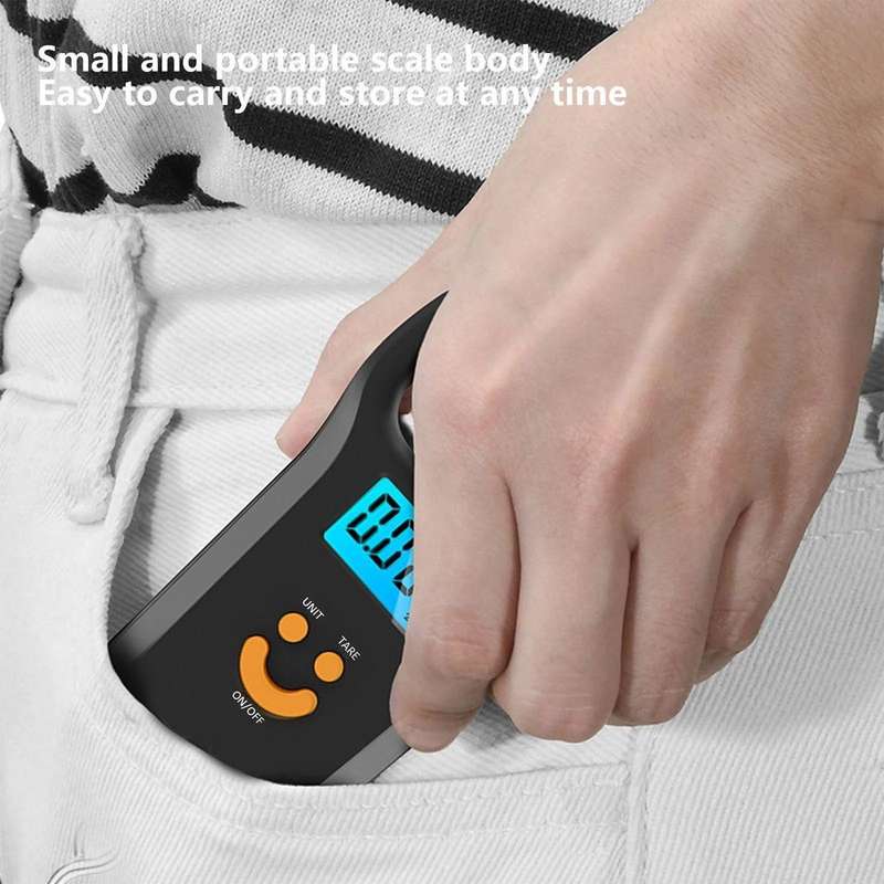 Portable Fishing Electronic Scale 50KG - Black Accurate, Lightweight, and Durable Ideal for Fishing