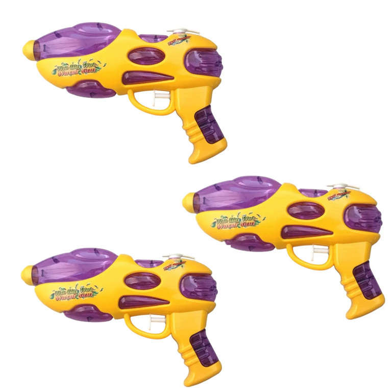 Pack of Three - Water Squirt Gun Beach Toy Outdoor Water Toy Gun Pool Party Squirt Water Gun