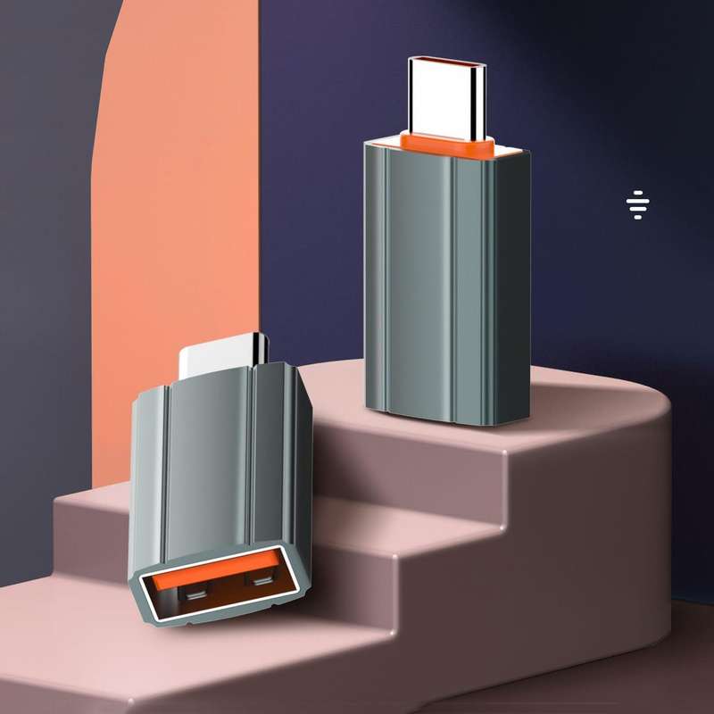 2 Units - LDNIO USB Type-C to USB OTG Adapter Fast Transmission