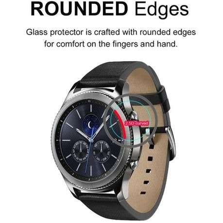 Screen Protector Tempered Glass For Samsung Galaxy Watch 4 44mm Pack of 3