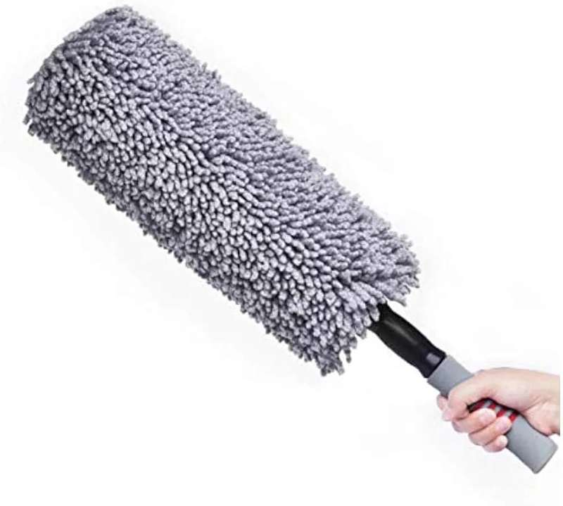360° Retractable Car Wash Mop  Grey Dust Scorpion Brush for Complete Car Cleaning