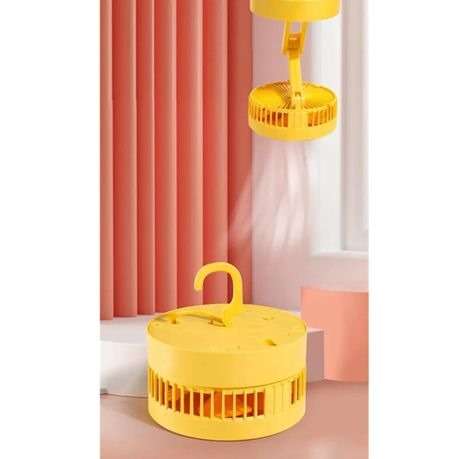 Pack of Two - Hangable & Foldable USB Mini Portable Fan - Green