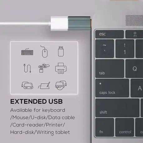 2 Units - LDNIO USB Type-C to USB OTG Adapter Fast Transmission