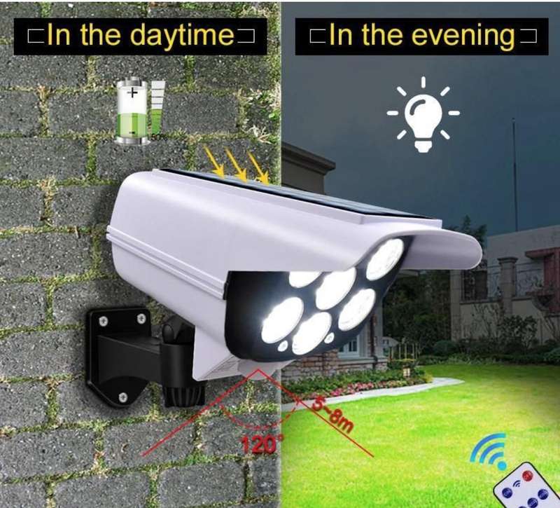 Outdoor 77 SMD LEDs Solar Motion Sensor Wall Light Solar Sensor Security Light