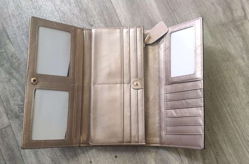 Women's genuine leather clutch wallet with card holder organizer ideal gift