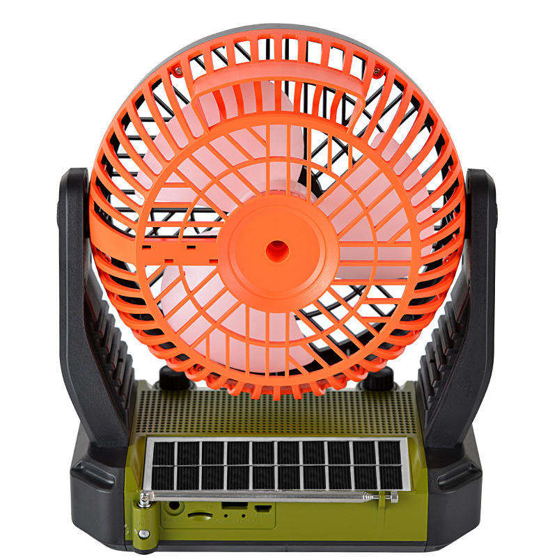 Portable Multifunctional Desktop Fan with Speakers LED Light and FM Radio