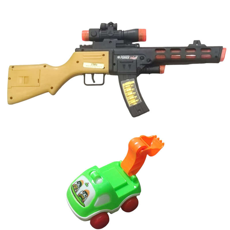Electronic Toy Gun and Free Toy Car - Children's Gift