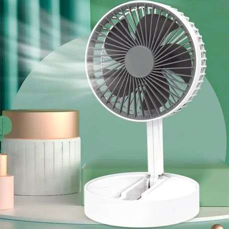Pack of Two - Hangable & Foldable USB Mini Portable Fan - Green