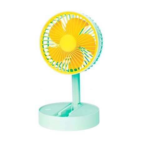Hangable & Foldable USB Mini Portable Fan - Green