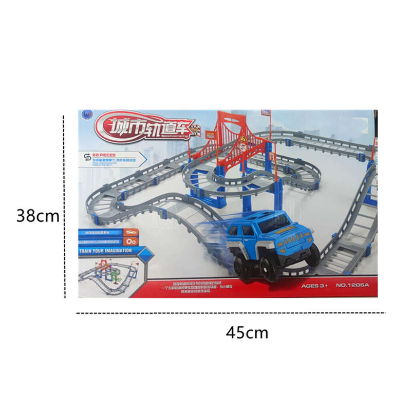 Battery Operated - Racing Track Game Car Racing Toy Car Track Set DIY