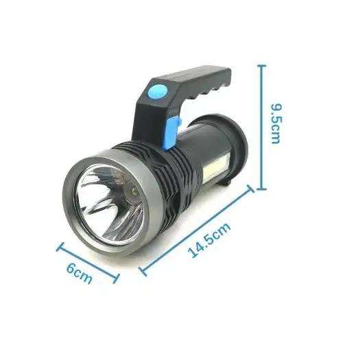 2 Pack Outdoor Flashlights Searchlight Rechargeable LED Spotlight for Camping Walking Dogs