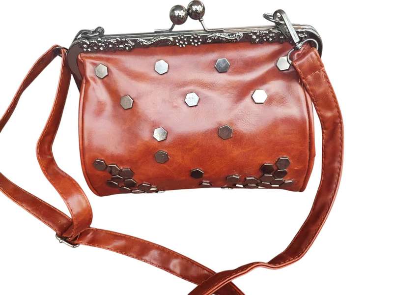 Women's Soft PU Leather Handbag Retro Crossbody Shoulder Bag - Pack of Two