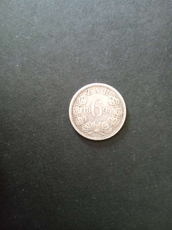 1894 6D South African Coin