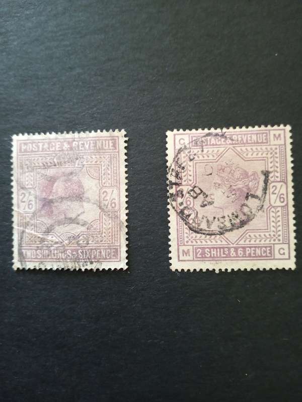 Great Britain Queen Victoria & Edward vii 2s6d lilac used