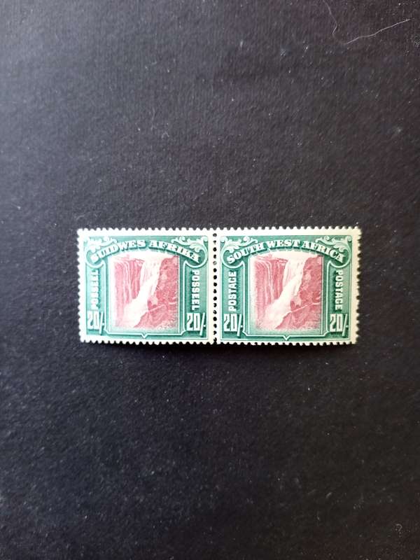 1931 SWA First Pictorials 20s Okuwahakeu Falls - 2nd hand Mint