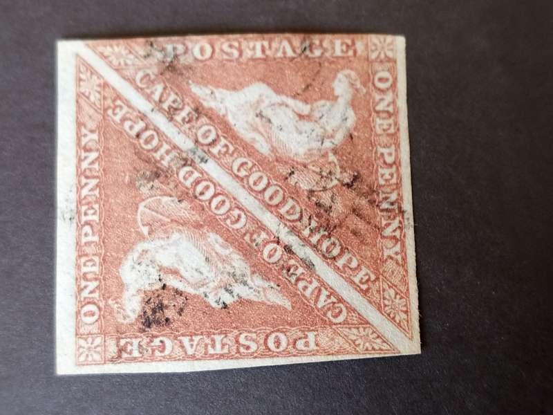 1857 1d Red, Souh African stamp