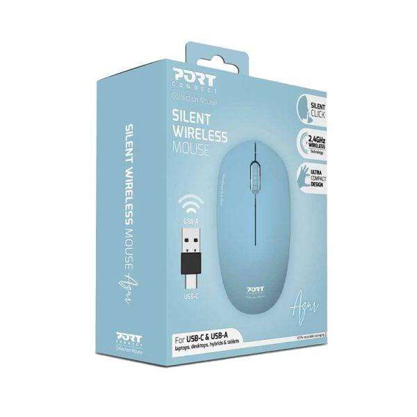 Port Connect Wireless Mouse  Azur