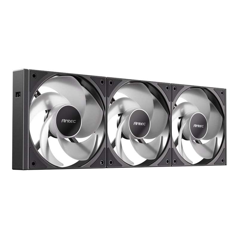 Antec Connect 120 Reverse ARGB PWM Fan 3 Pack  Black