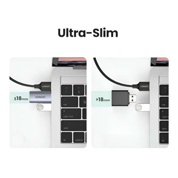 UGREEN CM383-80864 USB-A to 3.5mm Audio Jack External Sound Adapter  Silver
