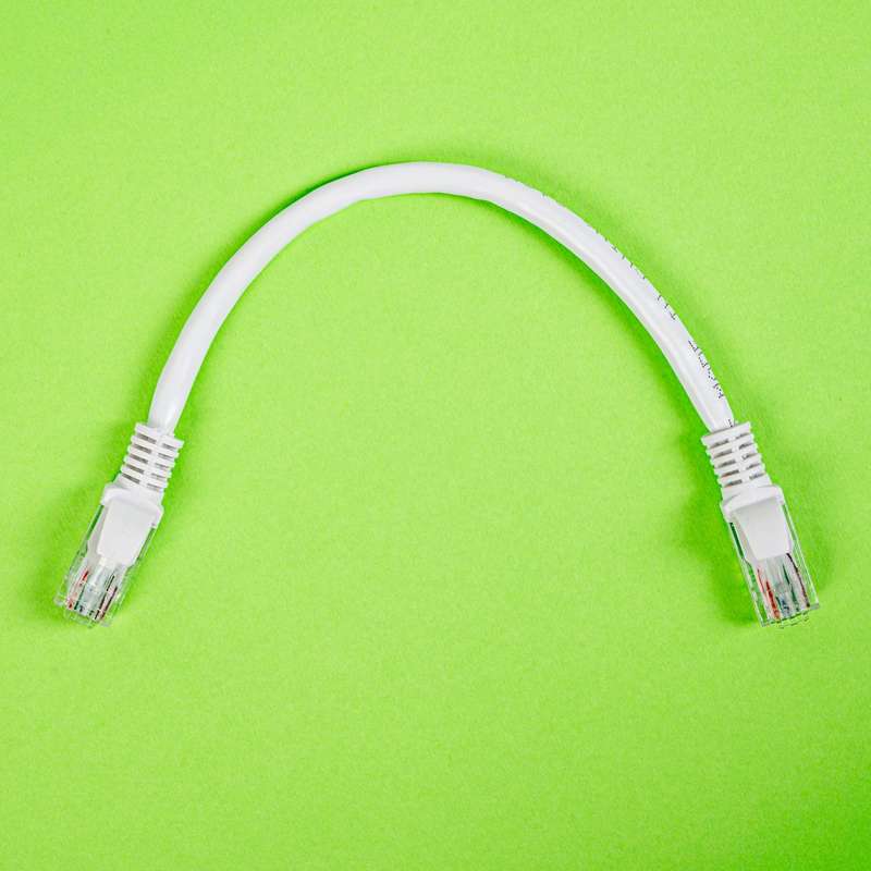 Gizzu Cat6 UTP Fly Lead Ethernet Network Cable 20cm  White