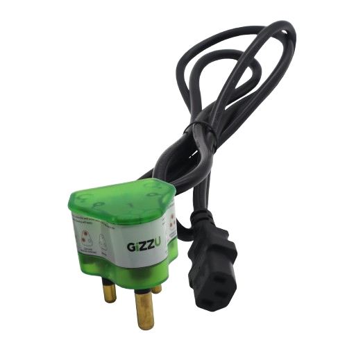 Gizzu Surge Protector 16A Kettle Plug Cable 1.5M