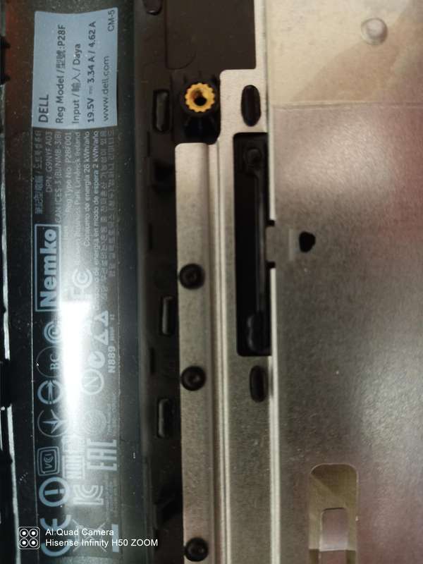 Dell Insipron 3521 Mainboard Top cover Palrest w/o Keyboard (With Track pad)