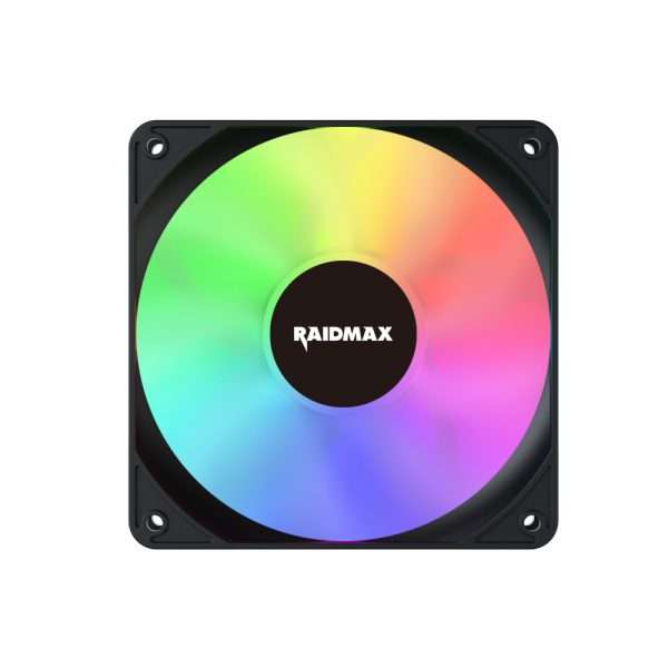 Raidmax NVX120FBDC4 120mm 3pin ARGB 4in1 Fan  Black