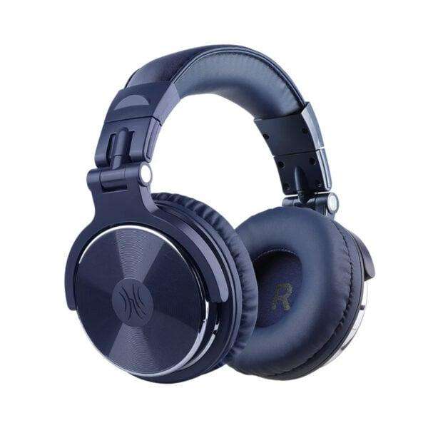 Oneodio Pro 10 Professional Wired Over Ear DJ and Studio Monitoring Headphones  Dark Blue