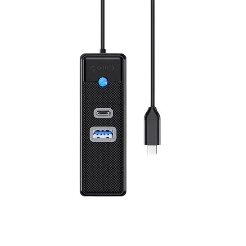 ORICO HUB TYPEC 3 PORT W/ GBE 50CM BK