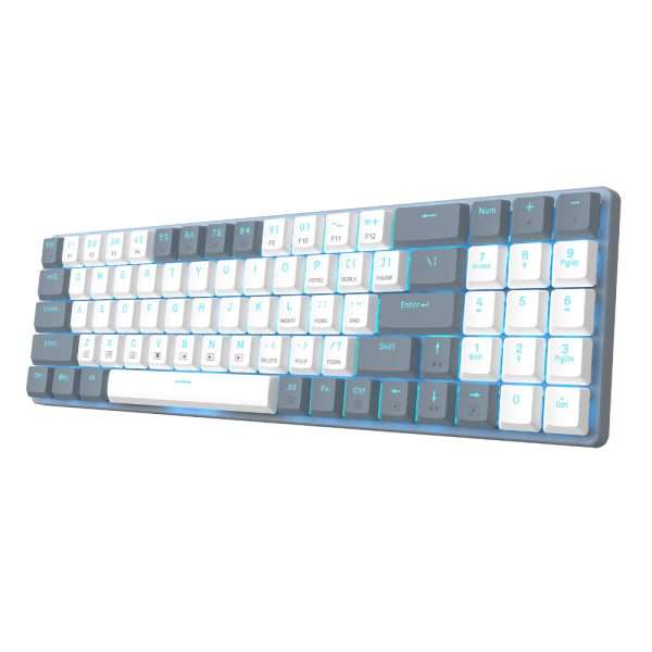 Redragon BS8772 Wireless Keyboard and Mouse Combo  Grey/White