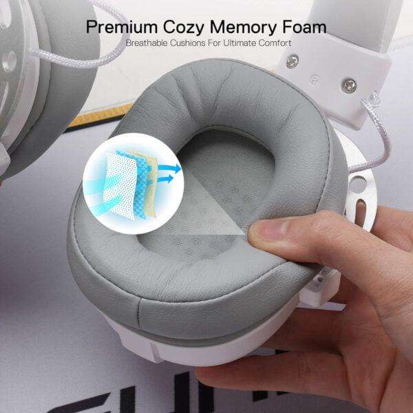 REDRAGON Over-Ear AURORA Gaming Headset  White