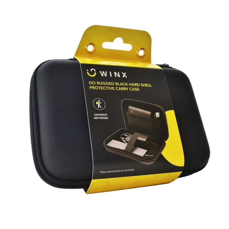 Winx Go Rugged Hardshell Protective Carry Case  Black