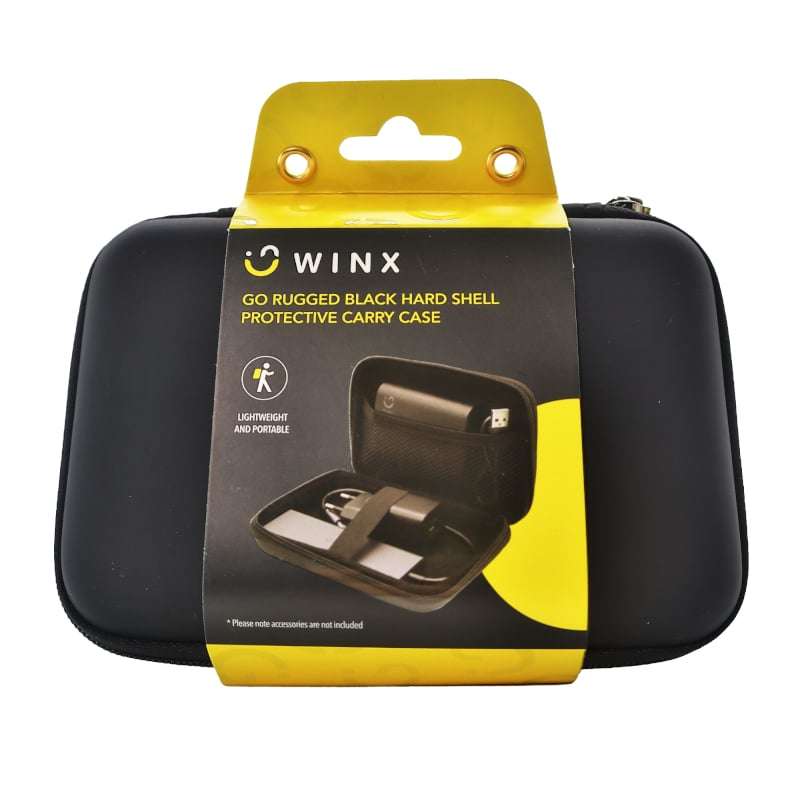 Winx Go Rugged Hardshell Protective Carry Case  Black