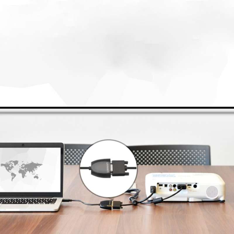 UGREEN HDMI to VGA Converter, 1080p Video Adapter  Black
