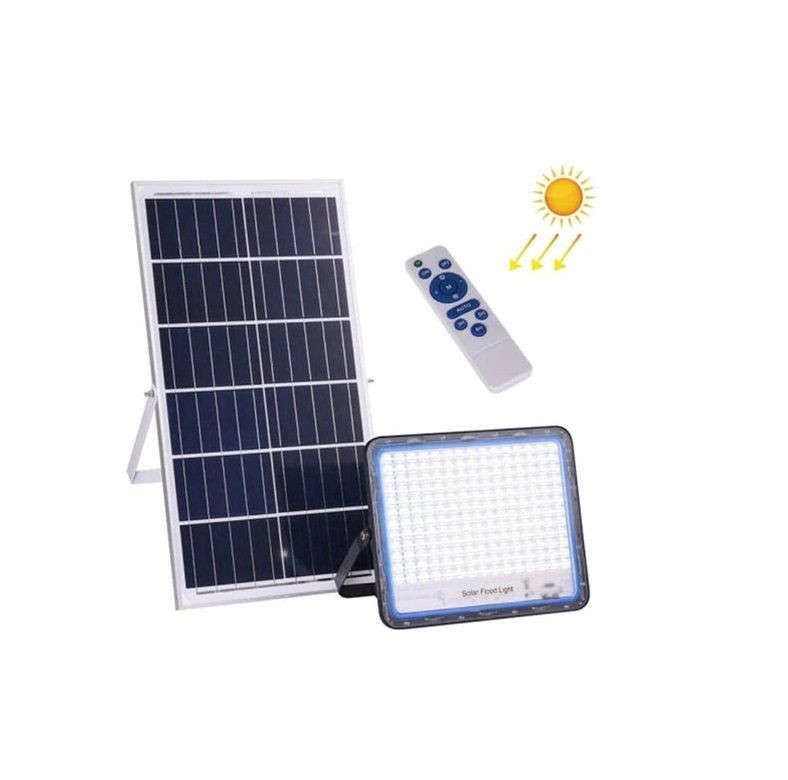 600W Solar Powered LED Flood Light With Panel Remote