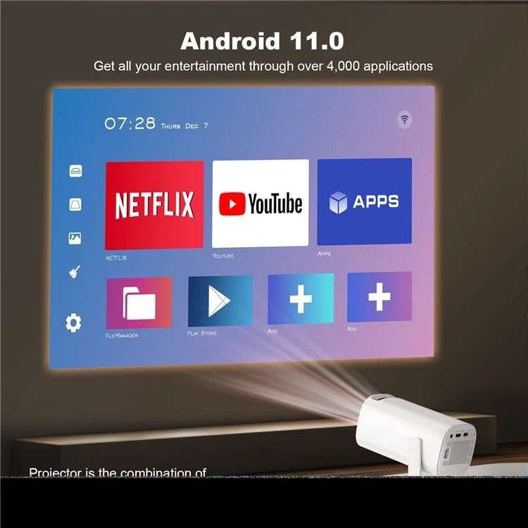 1080P Mini Home 4K Projector Compact & Portable