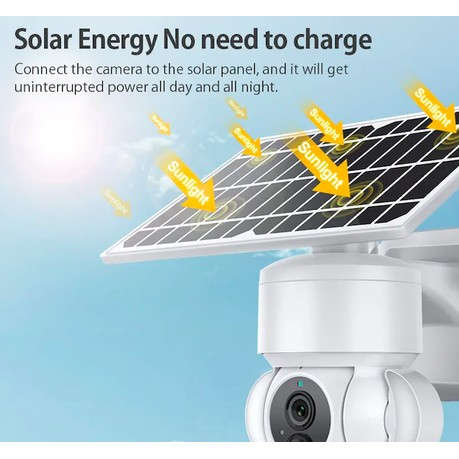5G Network 4K Solar Battery Floodlight Camera