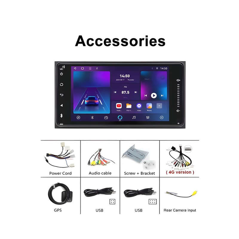 7 Inch Universal Android Touch Screen For Car MP5 Double Din Car Radio toyota