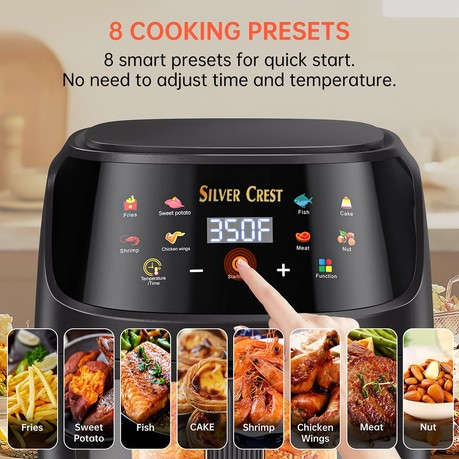 Silver Crest Visible Window Air Fryer 8L