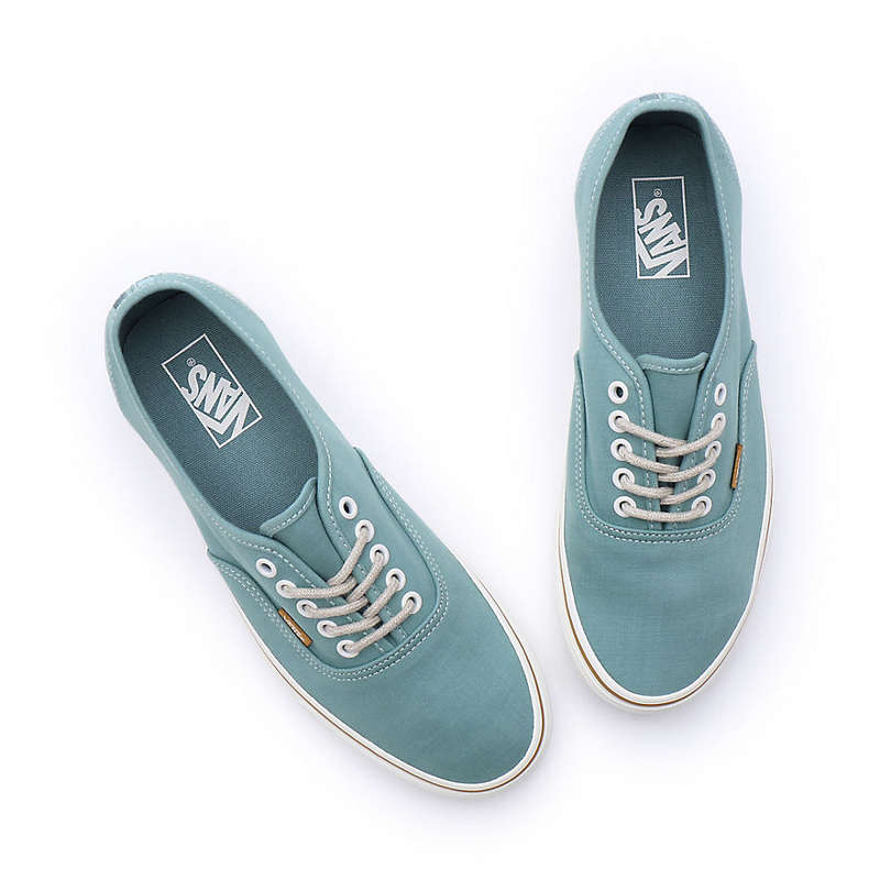 VANS Authentic Embroidered Check Shoes (trellis) Men, Green, Size 10