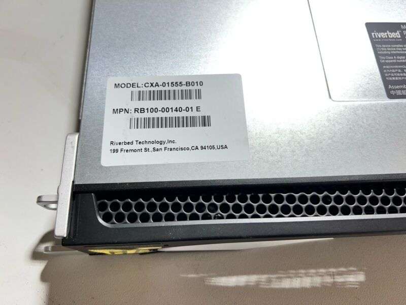 Riverbed CXA-01555-B010-E RB100-00140-01 E Security Appliance w/ (x4) 500GB HDD