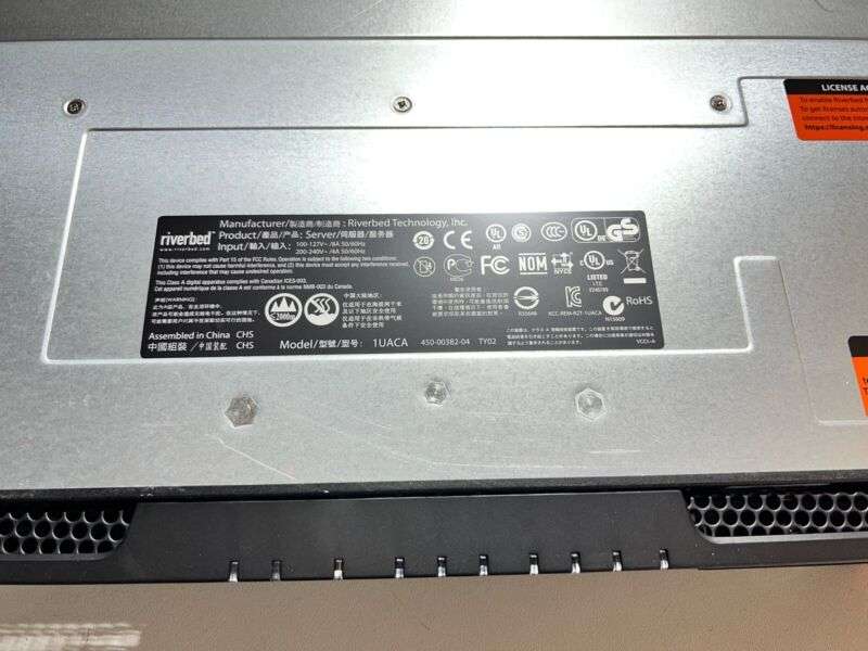Riverbed CXA-01555-B010-E RB100-00140-01 E Security Appliance w/ (x4) 500GB HDD