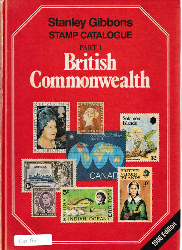 Stanley Gibbons Stamp Catalogue Part 1 British Commonwealth 1986